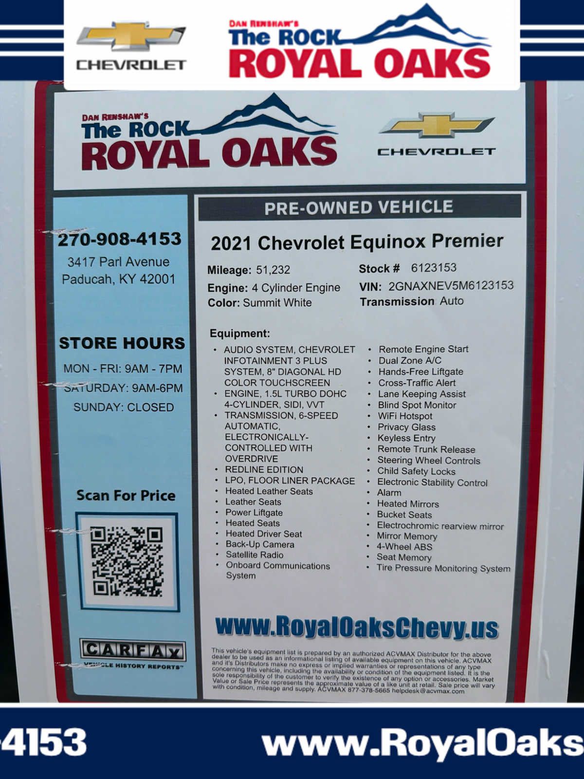 Used 2021 Chevrolet Equinox Premier w/ Redline Edition FWD image 29