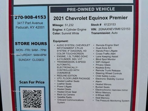 Used 2021 Chevrolet Equinox Premier w/ Redline Edition FWD image 29