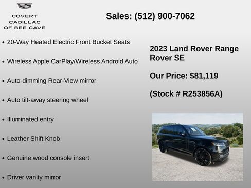 Used 2023 Land Rover Range Rover SE AWD/4WD image 12