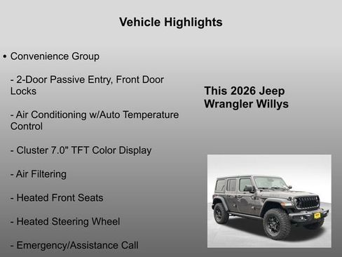 New 2026 Jeep Wrangler Willys image 21