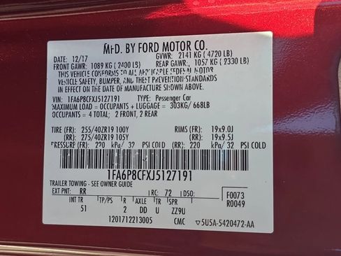 Used 2018 Ford Mustang GT Premium w/ GT Performance Package RWD image 22