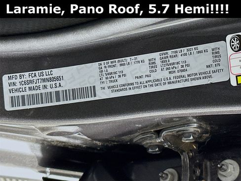 Used 2021 RAM 1500 Laramie image 34