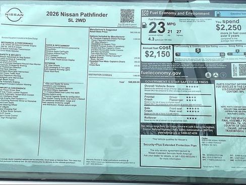 New 2026 Nissan Pathfinder SL image 13