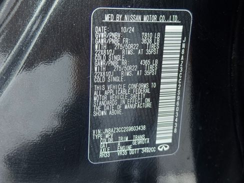 Used 2025 INFINITI QX80 Autograph AWD/4WD image 58