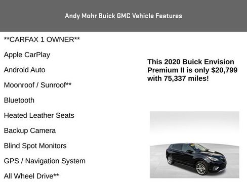 Used 2020 Buick Envision Premium AWD/4WD image 4