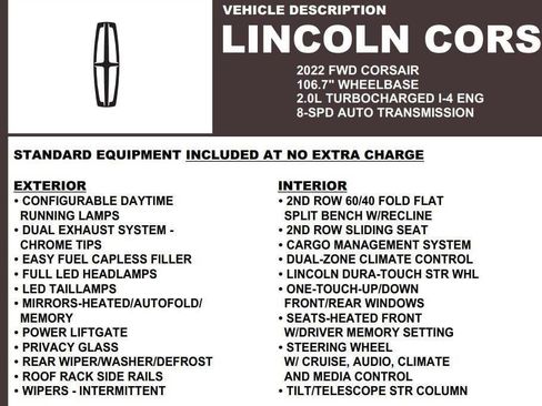 Used 2022 Lincoln Corsair FWD image 17