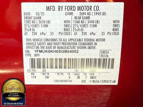 Used 2025 Ford Explorer ST-Line w/ ST-Line Street Pack AWD/4WD image 24