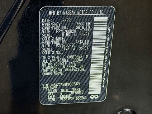 Used 2023 INFINITI QX80 Luxe w/ Cargo Package image 42