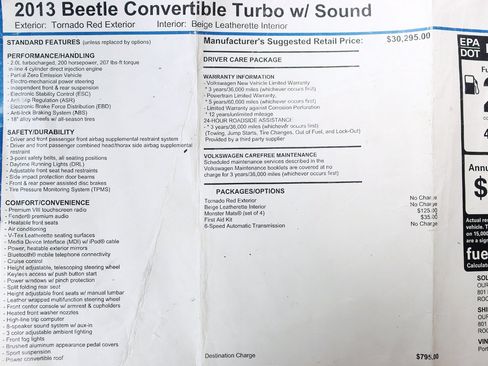 Used 2013 Volkswagen Beetle 2.0T FWD image 3