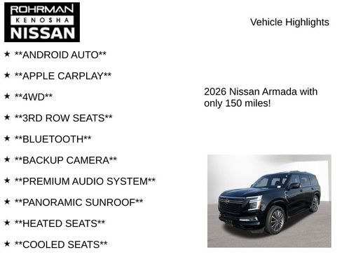 New 2026 Nissan Armada Platinum Reserve image 8