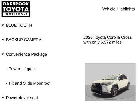 Certified 2026 Toyota Corolla Cross XLE w/ Convenience Package AWD/4WD image 6