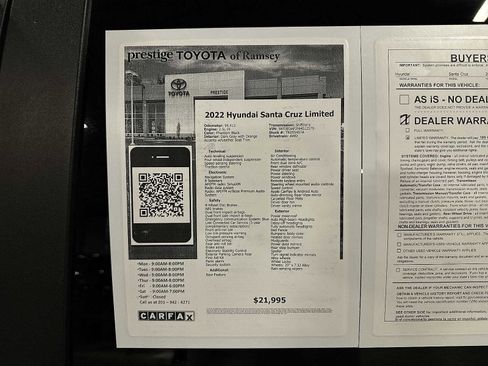 Used 2022 Hyundai Santa Cruz Limited image 13