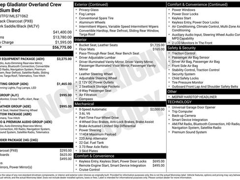 Used 2021 Jeep Gladiator Overland w/ Popular Equipment Package image 38