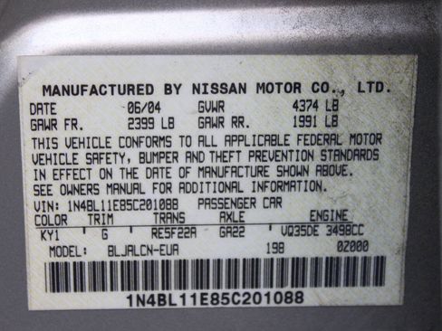 Used 2005 Nissan Altima 3.5 SE w/ (X02) Navigation Pkg FWD image 36