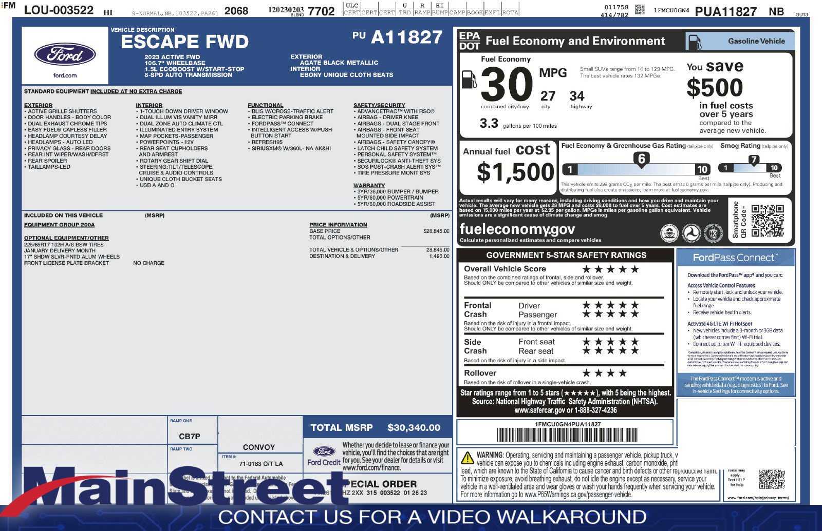 Used 2023 Ford Escape Active FWD image 33