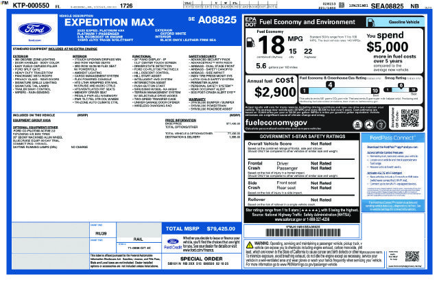 Used 2025 Ford Expedition Max Platinum AWD/4WD image 16