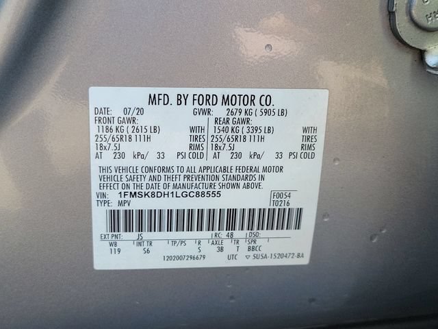Used 2020 Ford Explorer XLT w/ Equipment Group 202A AWD/4WD image 38