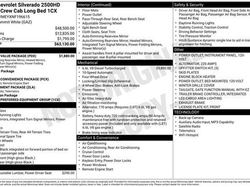 Used 2022 Chevrolet Silverado 2500 Custom w/ Custom Value Package AWD/4WD image 34