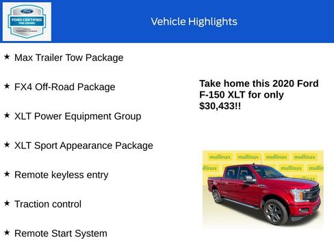 Used 2020 Ford F150 XLT w/ Equipment Group 302A Luxury AWD/4WD image 10
