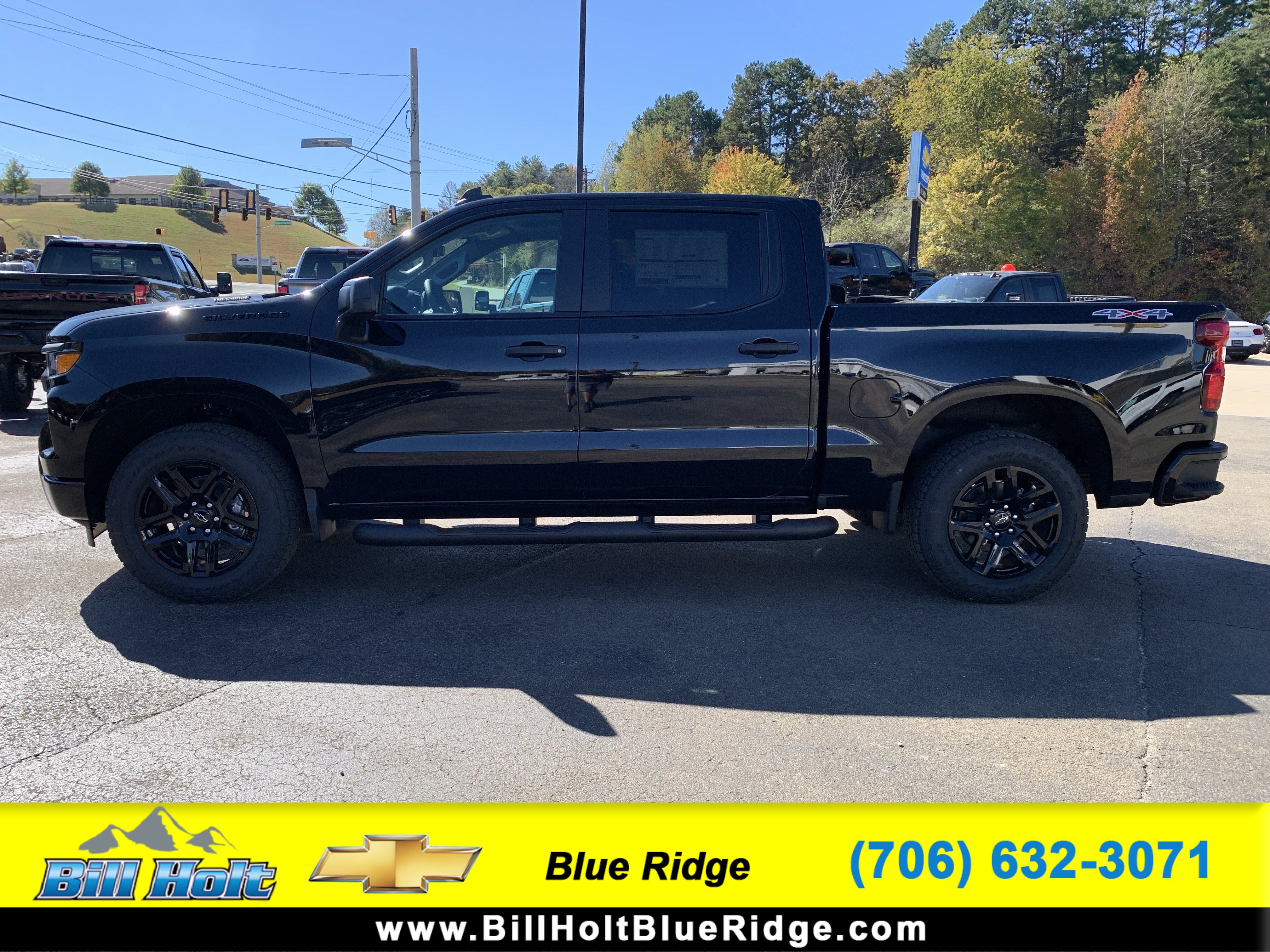New 2026 Chevrolet Silverado 1500 Custom w/ Turbomax Blackout Package AWD/4WD image 1
