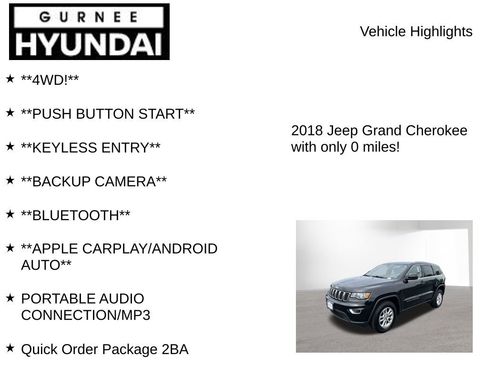 Used 2018 Jeep Grand Cherokee Laredo AWD/4WD image 7