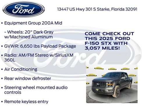 New 2025 Ford F150 STX w/ Equipment Group 200A image 15