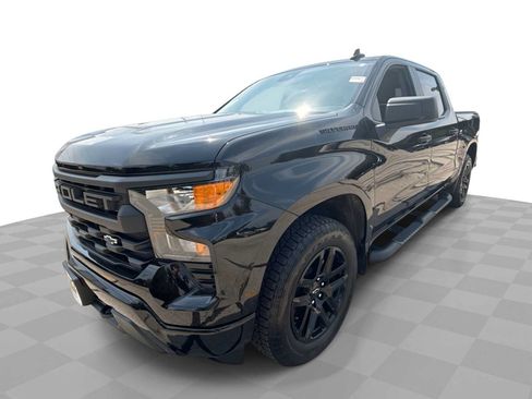 Certified 2024 Chevrolet Silverado 1500 Custom w/ Turbomax Blackout Package AWD/4WD image 1