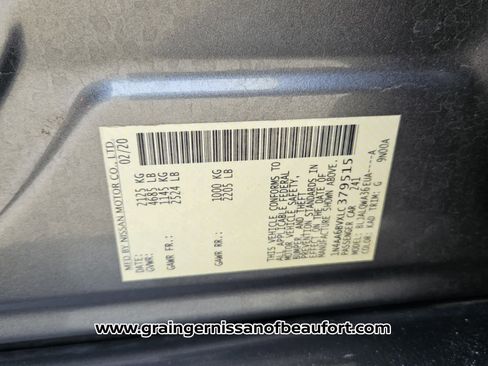 Used 2020 Nissan Maxima 3.5 S w/ Floor Mat Group image 7