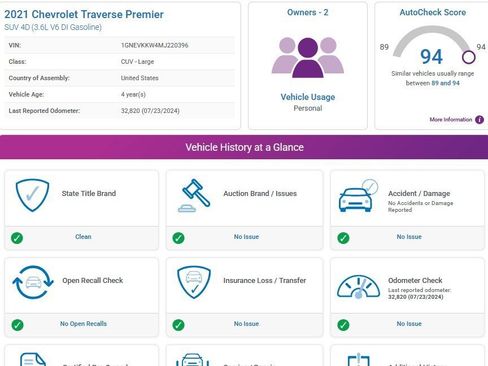 Used 2021 Chevrolet Traverse Premier image 3