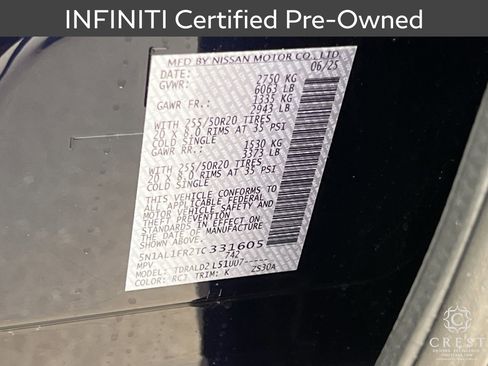 Certified 2026 INFINITI QX60 Luxe w/ Cargo Package image 33