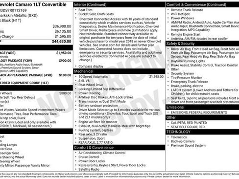 Certified 2024 Chevrolet Camaro LT w/ RS Package image 35