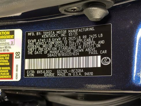 Certified 2025 Lexus ES 350 w/ Premium Package image 33