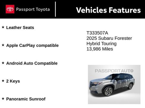 Used 2025 Subaru Forester Touring AWD/4WD image 8