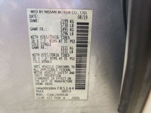 Used 2019 Nissan Frontier SV image 36