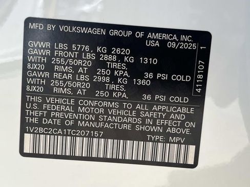 New 2026 Volkswagen Atlas Cross Sport SEL image 24