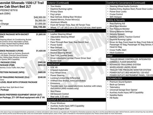 Used 2019 Chevrolet Silverado 1500 LT Trail Boss AWD/4WD image 6