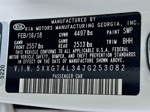 Used 2018 Kia Optima LX w/ 17" Alloy Wheels Package image 30