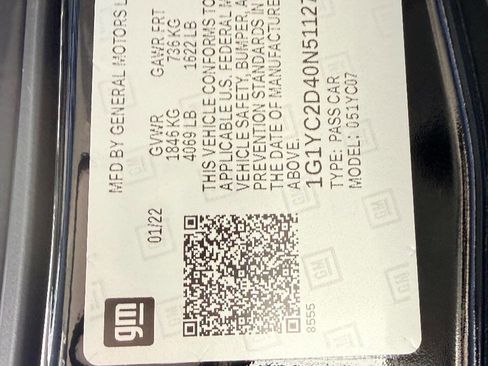 Used 2022 Chevrolet Corvette Stingray Premium Cpe w/ Z51 Performance Package image 47