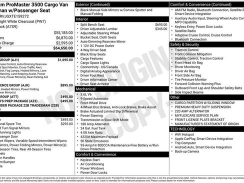 New 2026 RAM ProMaster 3500 w/ Safety Group image 43