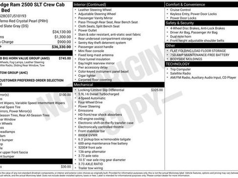 Used 2007 Dodge Ram 2500 Truck SLT w/ Quad Cab Big Horn Value Group AWD/4WD image 30