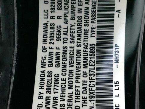 Used 2020 Honda Civic EX image 30