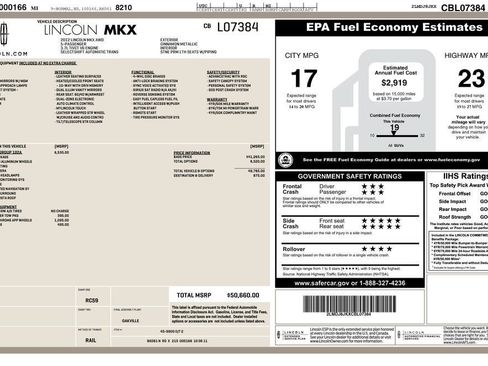 Used 2012 Lincoln MKX AWD image 63