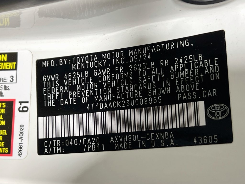 Certified 2025 Toyota Camry LE FWD image 28