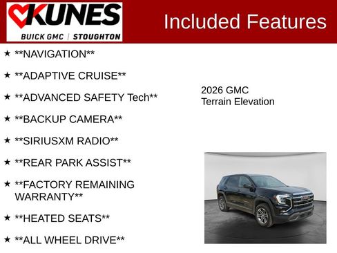 Used 2026 GMC Terrain Elevation AWD/4WD image 2