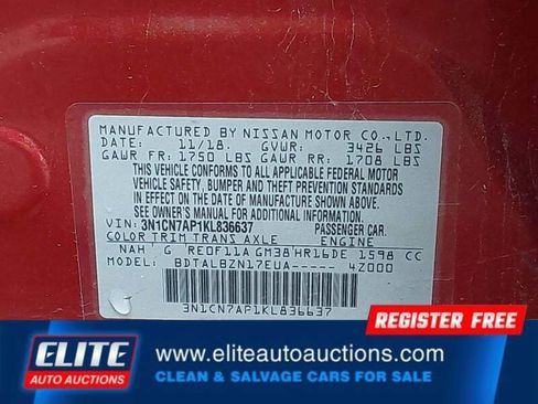 Used 2019 Nissan Versa SV image 17