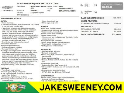 Certified 2020 Chevrolet Equinox LT