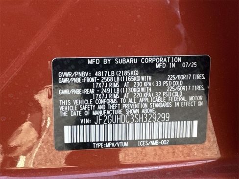 New 2025 Subaru Crosstrek 2.0i Premium image 13