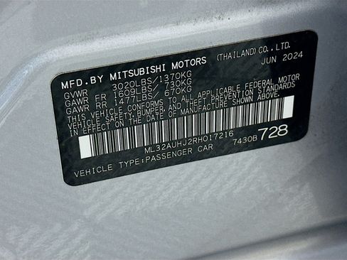 Used 2024 Mitsubishi Mirage ES FWD image 12