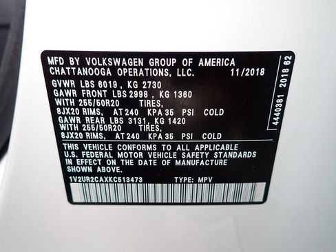 Used 2019 Volkswagen Atlas SE AWD/4WD image 20