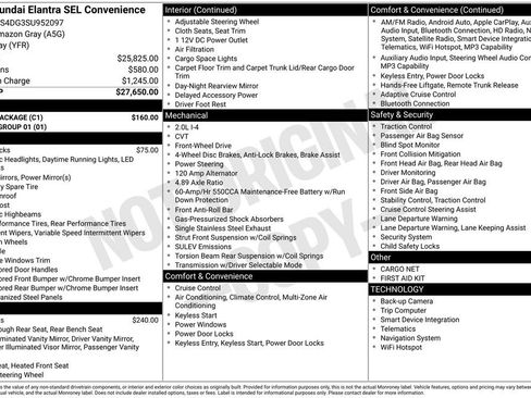 Used 2025 Hyundai Elantra SEL w/ Cargo Package image 7